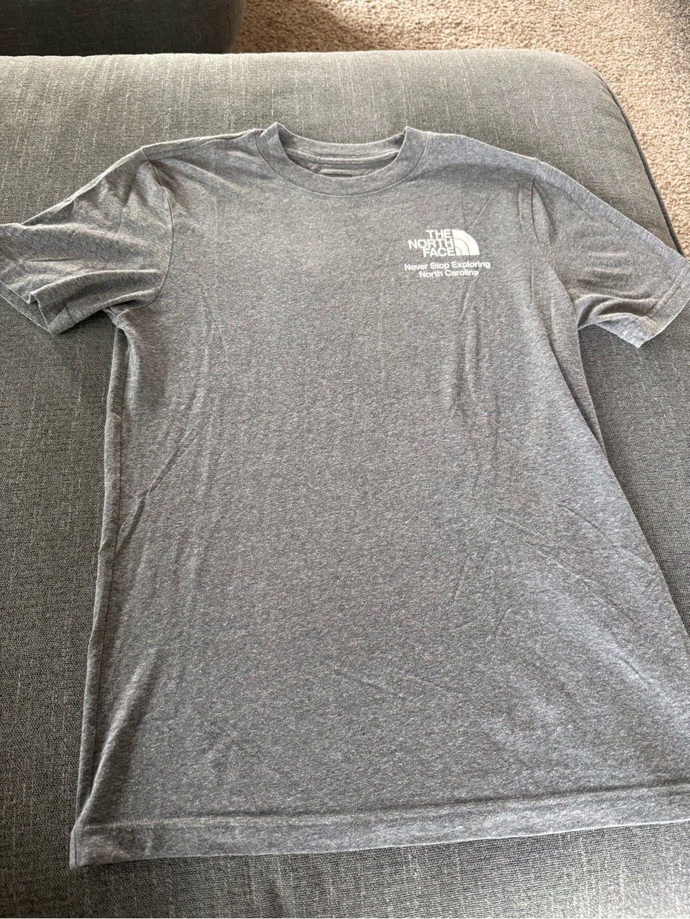 The North Face Men's Heather Gray Chest Logo Tee